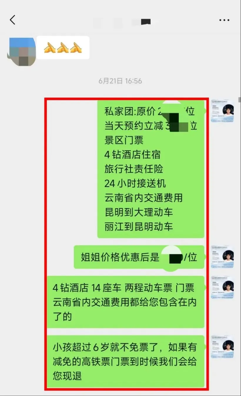 广东 12 人包车云南 6 天:老人孩子都不赶 · 沟通记录