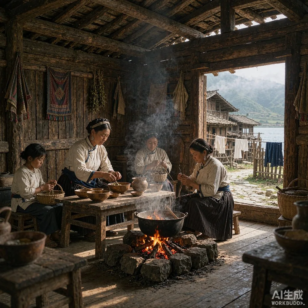 摩梭古村落
